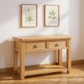 Janelle Console Table - 2 Drawer - Rustic Oak