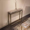 Kubo Console Table - Marble with Brass Base - Variation Available