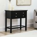 Lindon Console Table - 2 Drawer - Small - Black