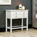 Lindon Console Table - 2 Drawer - Small - White