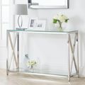 Miami Console Table - 120cm - Glass and Chrome
