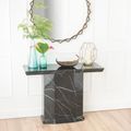 Naples Black Marble Console Table