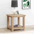 Hayley Oak Square End Table