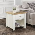 Highgate Cream Painted 1 Drawer Lamp Table