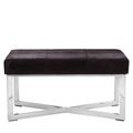 Kensington Townhouse Bench - Black Leather