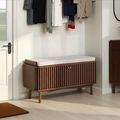 Soho Hallway Bench - 2 Door - Slatted - Dark Oak