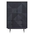 Jakara Hall Cabinet - 2 Door - Black Wood