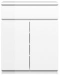 Naia White Gloss 2 Door Cabinet