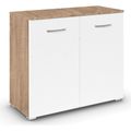 Rauch Aditio 2 Door Cupboard - Sonoma Oak and Alpine White