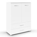 Rauch Aditio 2 Door Cupboard with 2 Bottom Drawer - Alpine White