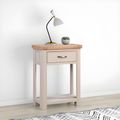 Clarion Oak and Grey 1 Drawer Console Table