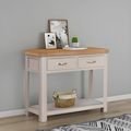 Clarion Oak and Grey 2 Drawer Console Table