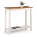 Coxmoor Ivory Console Table with Shelf
