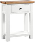 Lundy White Painted 1 Drawer Console Table