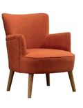 Keira Sunburnt Orange Fabric Armchair
