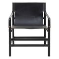 Kendari Armchair - Black Leather