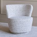 Roehampton Accent Chair - Natural Fabric - Swivel