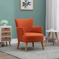 Keira Armchair - Sunburnt Orange Fabric