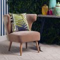 Cefena Chair - Mink Velvet Fabric