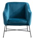 Cleo Accent Chair - Blue Fabric