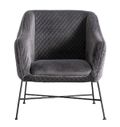 Cleo Accent Chair - Grey Fabric
