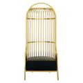 Eliza Chair - Gold Metal Frame with Dome Cage