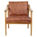 Kendari Lounge Chair - Brown Leather