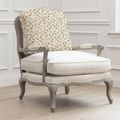 Fresia Florence Armchair - Stone and Linen - Printed
