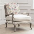 Ilinizas Florence Armchair - Stone and Poppy - Printed