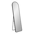 Madrid Mirror - Arch - Floor Standing - Black - 40cm x 150cm