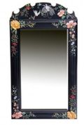 Meerut Black Lyre Bird Design Dressing Mirror