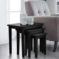 Cleo Black Nest of 3 Tables