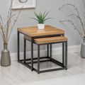 Brooklyn Nest of Tables - Set of 2 - Oak