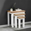 Lundy Nest of Tables - Set of 3 - White Painted