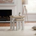 Salcombe Nest of Tables - Set of 2 - Grey Oak