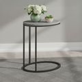 Marmora C Side Table - Oval - Grey Marble