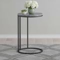 Marmora C Side Table - Round - Grey Marble