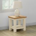 Lundy Lamp Table - Ivory Painted