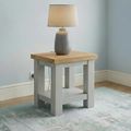 Lundy Lamp Table - Grey Painted