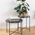 Avila Black Marble Small Round Side Table