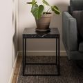 Barossa Side Table - Square - Black Marble Effect