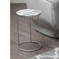 Inventivo Side Table - Blue Marble with Round Agate