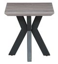 Manhattan End Table - Grey - Square - Black Spider Legs Base