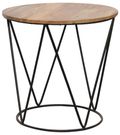 Ravi Mango Wood Round Large Accent Table