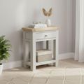 Salcombe Telephone Table - 1 Drawer - Grey Oak