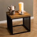 Strington Side Table - Square - Oak and Black
