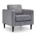 Hayward Dark Grey Fabric Armchair