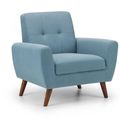 Monza Blue Fabric Armchair