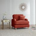 Manhattan Apricot Fabric Armchair