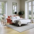 Narva Coral Fabric 2 Seater Pull Out Sofa Bed